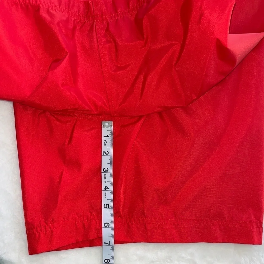 Lands’ End Men’s Nylon Swin Trunks‎ Sz 42 Red Fully Lined Drawstring 3 Pockets